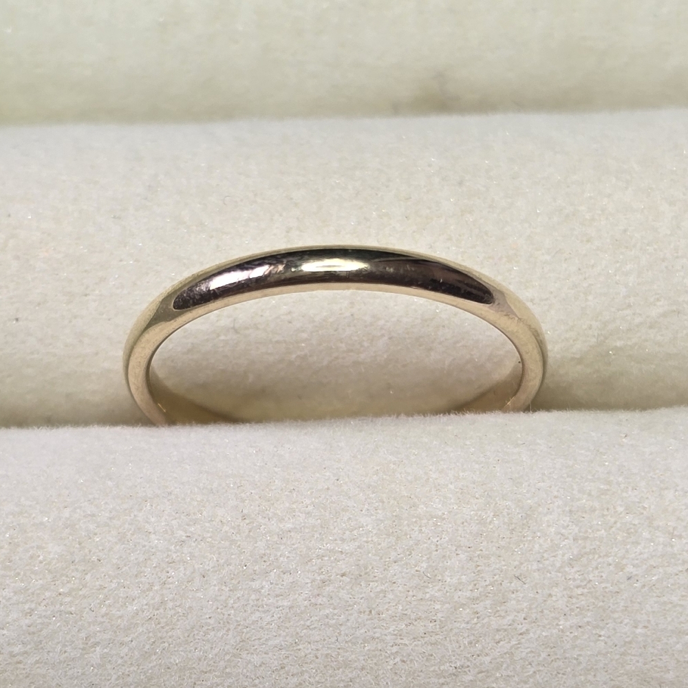 Yellow Gold Plain Wedding Band